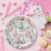 Vintage Easter Eggs Pappteller (Party)