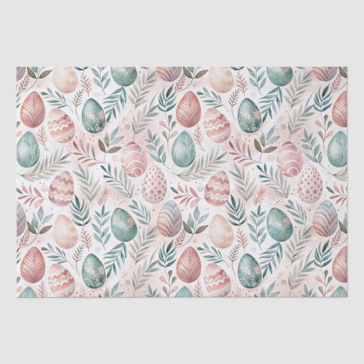 Vintage Easter Eggs Seidenpapier (Vorderseite)