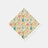 Vintage Easter Eggs with Floral Buds Serviette (Ecke)