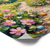 Vintage Easter Garden Path Art Poster (Ecke)