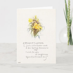 Vintage Easter Greetings/A Bright Easter Feiertagskarte