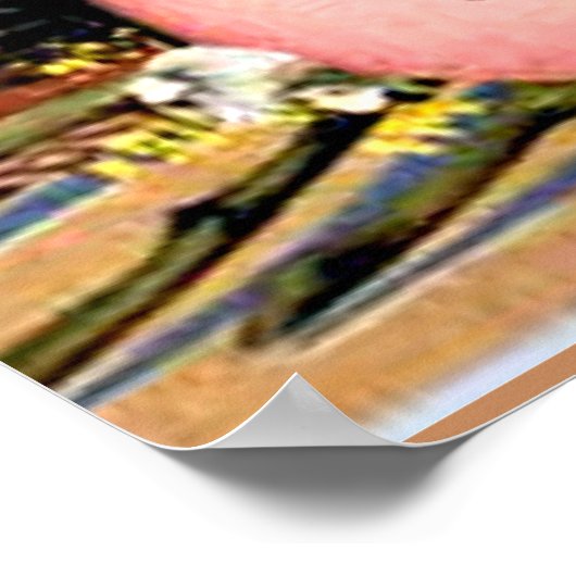 Vintage Easter Greetings Poster (Ecke)