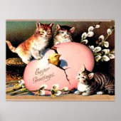 Vintage Easter Greetings Poster (Vorne)
