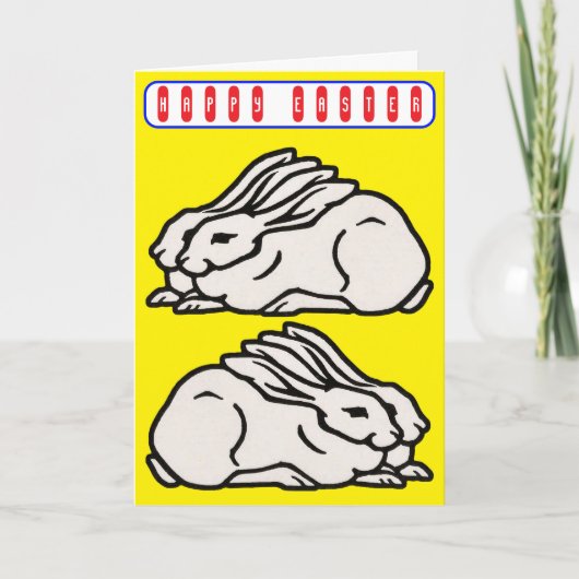 Vintage Easter Karte (Vorderseite)