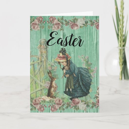 Vintage Easter Karte (Vorderseite)