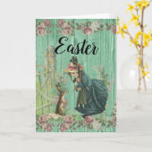 Vintage Easter Karte (Gelbe Blume)