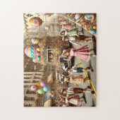Vintage Easter Parade Retro Springtime Celebration Puzzle (Vertikal)