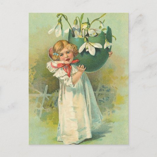 Vintage Easter Postcard Feiertagspostkarte (Vorderseite)