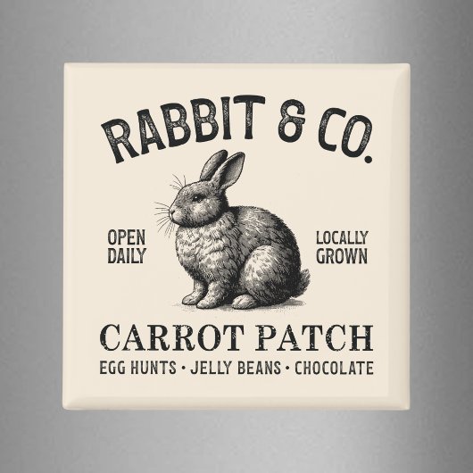 Vintage Easter Rabbit  Magnet