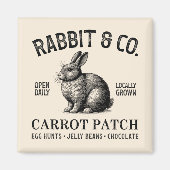Vintage Easter Rabbit  Magnet (Vorne)