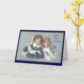 Vintage Easter Retro Greeting Nostalgia Springtime Karte (Gelbe Blume)