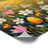 Vintage Easter Sunrise Spring Field Art Poster (Ecke)
