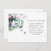 Vintage Eastertide Postcard Feiertagspostkarte (Vorne/Hinten)
