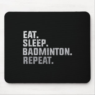 Vintage Eat Sleep Badminton - Badminton Fan Gesche Mousepad