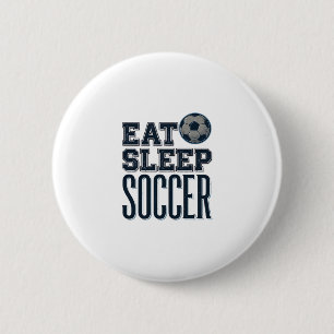 Vintage Eat Sleep Fußball Shirt Design (2)_1 Button