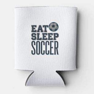 Vintage Eat Sleep Fußball-Shirt-Design (2)_1 Dosenkühler