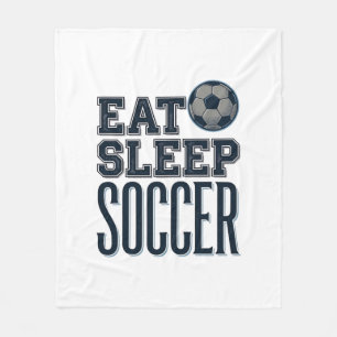 Vintage Eat Sleep Fußball Shirt Design (2)_1 Fleecedecke