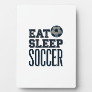 Vintage Eat Sleep Fußball Shirt Design (2)_1 Fotoplatte
