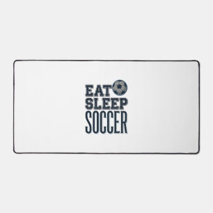 Vintage Eat Sleep Fußball Shirt Design (2)_1 Schreibtischunterlage
