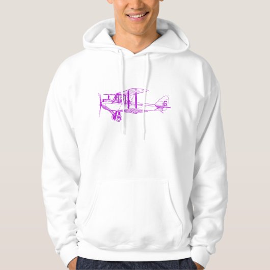 Vintage Ebene - Lila Hoodie (Vorderseite)
