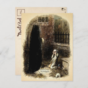 Vintage Ebenezer Scrooge Postkarte