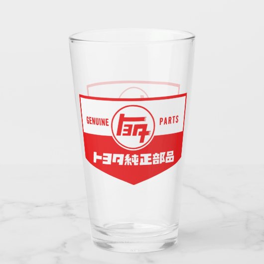 Vintage echte Toyota-Teile Glas (Rückseite)