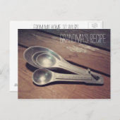 Vintage Echtheitskarte aus Aluminium Postkarte (Vorne/Hinten)