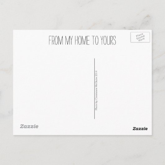 Vintage Echtheitskarte aus Aluminium Postkarte (Rückseite)