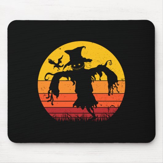 Vintage-Ecrows-Hemd Halloween-Kostüm Retro Ecrow Mousepad (Vorne)