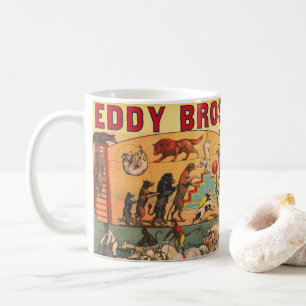 Vintage Eddy Brothers Zirkusposter Kaffeetasse