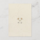 Vintage Edelweiss-Floral-Aquarellfarben Begleitkarte (Rückseite)