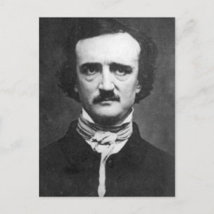 Vintage Edgar Allan Poe Porträt Postkarte