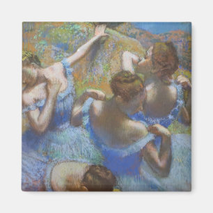 Vintage Edgar Degas Blaue Tänzerinnen Ballett Kuns Magnet
