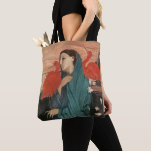 Vintage Edgar Degas Junge Frau mit Ibis Kunst Tasche