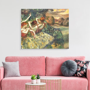 Vintage Edgar Degas Vier Tänzerinnen Ballett Kunst Leinwanddruck