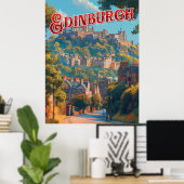 Vintage Edinburgh  Poster (Heimbüro)