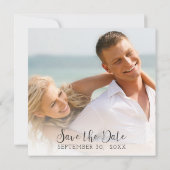 Vintage Edison Lights Industrieglockenziegel Save The Date (Rückseite)