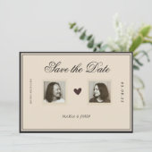 Vintage-Editorial-Doppelporträt (Stehend Vorderseite)