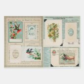 Vintage Edwardian-Bilder Geschenkpapier Set (Vorderseite)