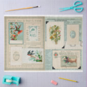 Vintage Edwardian-Bilder Seidenpapier (Basteln)