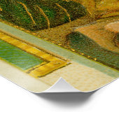 Vintage Edwardian Era Nativity Christmas Card Poster (Ecke)