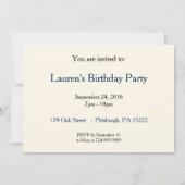 Vintage Edwardian Fashion von 1910 Einladung (Rückseite)