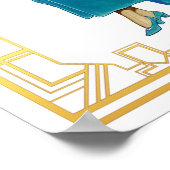 Vintage Edwardian Gown Fashion Vintag Art Poster (Ecke)