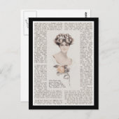 Vintage Edwardian Lady Postcard Postkarte (Vorne/Hinten)