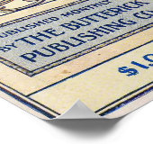 Vintage Edwardian Magazine Cover and Women in Blu Poster (Ecke)