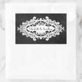 Vintage Edwardian Wedding Rechteckiger Aufkleber (Tasche)