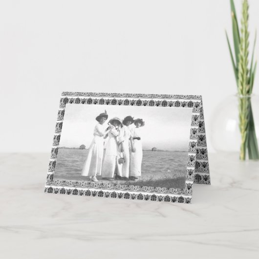 Vintage Edwardian Women Karte (Vorderseite)