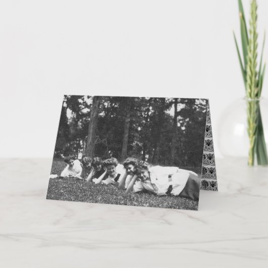 Vintage Edwardian Women Karte (Vorderseite)