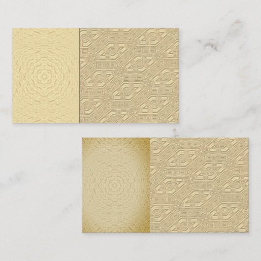 Vintage egypische Goldkarte Visitenkarte (Vorne/Hinten)