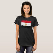 Vintage Egypt Flag Egyptian Independence Day T-Shirt (Vorne ganz)